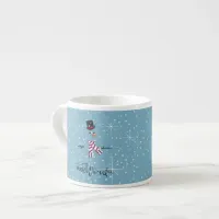 Magic and Wonder Christmas Snowman Blue ID440 Espresso Cup