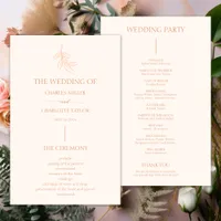 Classic Elegant Minimal Formal Wedding Program