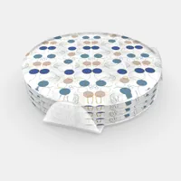  Beach Sand Color Dots Coaster Set