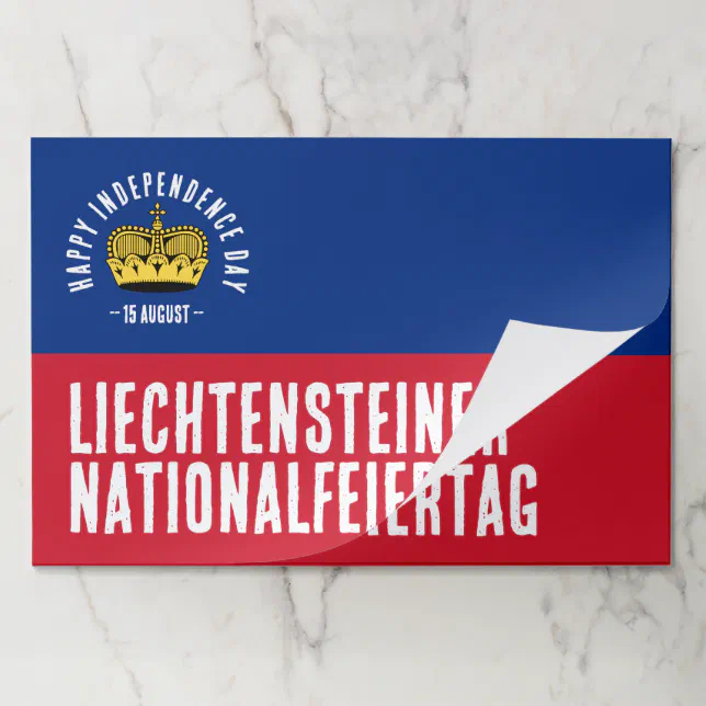 Liechtenstein National Day Flag Paper Pad