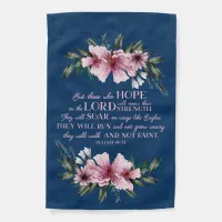 Christian Bible Verse Blush Pink Floral Garden Flag
