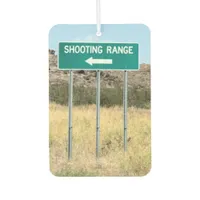 Turn Left to Shooting Range Air Freshener