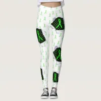 Lyme Disease Awareness Ribbons Leggings