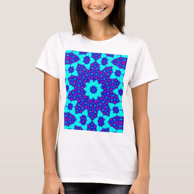 Magic Blue kaleidoscope flourished T-Shirt