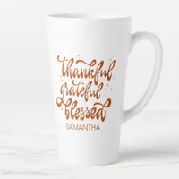 Elegant Fall Autumn Friendsgiving Thanksgiving Latte Mug