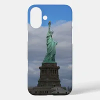 Statue of Liberty NYC illuminated iPhone 16 Plus Case