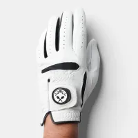 Logo Golf Club Stylish Minimal Black And White Golf Glove