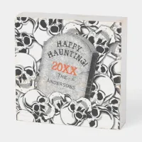 Tombstone and Skulls ID216 Wooden Box Sign