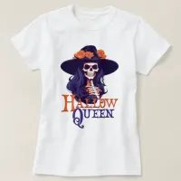 HallowQueen Witch Illustration Halloween T-Shirt
