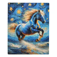 Blue Horse Jigsaw Puzzle