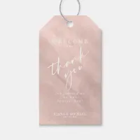 Modern Watercolor Add Message Rose Gold ID816 Gift Tags