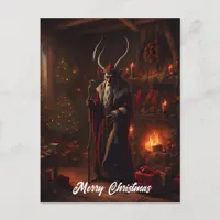 Horror Santa Christmas Holiday Postcard