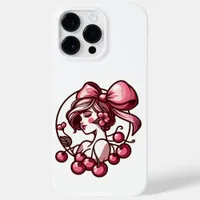 bow and cherry pattern  Case-Mate iPhone 14 pro max case