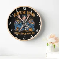 Dumpster Dive Delight Clock