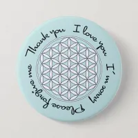 Ho'oponopono & Flower of Life Button