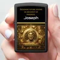 Visionary Innovator of Golden Circuits Zippo Lighter