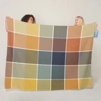 Trendy Modern color block Fleece Blanket