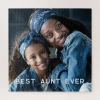 Custom Photo Best Aunt Ever Jigsaw Puzzle