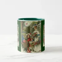 Vintage Honoring Memorial Day Two-Tone Coffee Mug