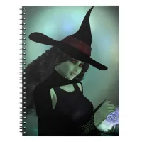 Wicked Witch Casting a Spell Notebook