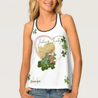 Felling lucky Shamrock Tank Top