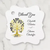 Golden Tree of Life Timeless Sophisticated Elegant Favor Tags