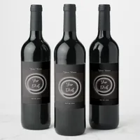 Custom Personalized Abstract Wine Label