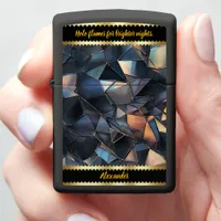 Glimmering Holographic Patterns Zippo Lighter