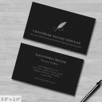 Chic Quill Notary Business Card