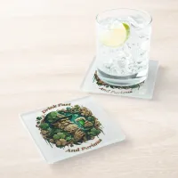 Enchanted Evening of Ale A Leprechauns Toast  Glass Coaster