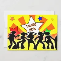 totally 80's retro  party Invitation