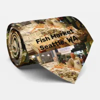 Fish Market Seattle Washington Neck Tie