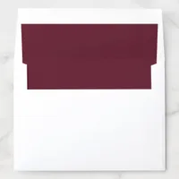 Burgundy Wine For Sunflowers & Roses Wedding Envelope Liner