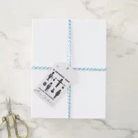 Black & White Trendy Nutcracker Crackin' Gift Gift Tags