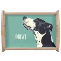 Black and White Boxer Serving Tray