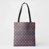 Vintage Patriotic Stars Tote Bag