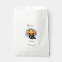 Rustic Sunflower Country Wedding Favor Bag