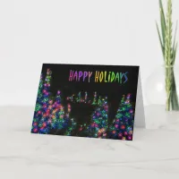 Happy Holidays Tree Lights Card