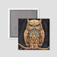 Owl ways Watching Over You fridge Magnet