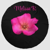 Felt pen Rose monogram Beach Towel