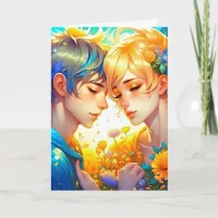 Happy Anniversary, Babe | Anime Boy and Girl Card