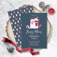 Polar Beary Merry Christmas Party ID851 Invitation