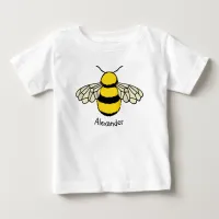 Custom Personalized Bumblebee Honey Bee Bug Baby T-Shirt