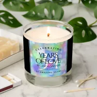 Elegant 34th Opal Wedding Anniversary Celebration Scented Candle