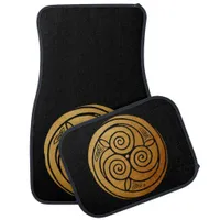 Triple Celtic Knot Swirl Mandala Car Floor Mat