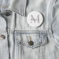 Personalize Monogram Initial Name Button