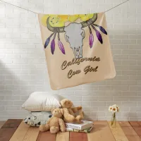 California Boho Cowgirl Baby Blanket