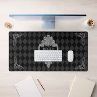 Steampunk Vintage Victorian Personalized  Desk Mat