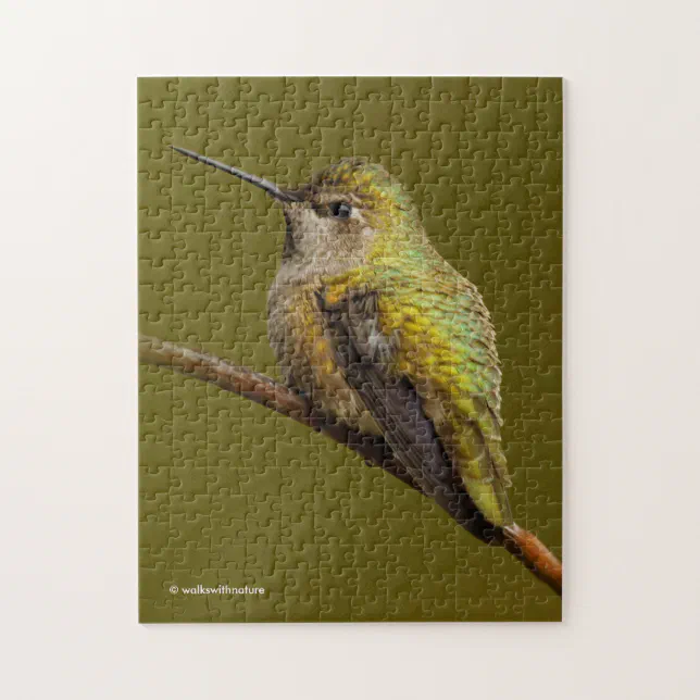 Anna's Hummingbird on the Scarlet Trumpetvine Jigsaw Puzzle