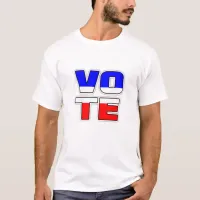 VOTE Red, White and Blue Textology Shirt